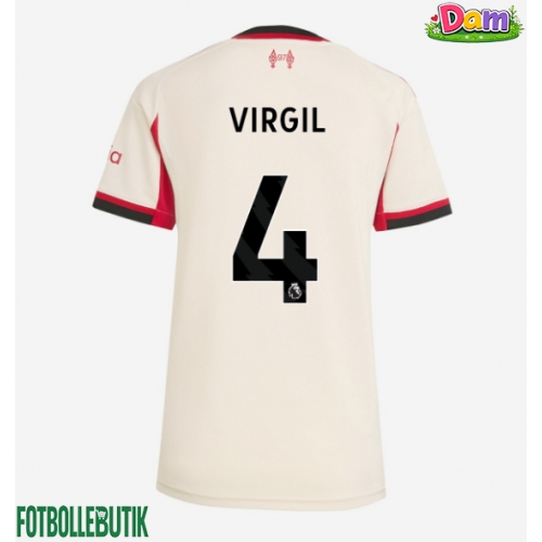 Liverpool Virgil van Dijk #4 Bortatröja Kvinnor 2025-26 Kortärmad